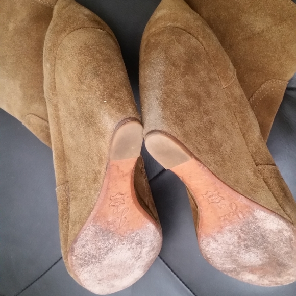 JOIE Oakley Suede Wedge Bootie in Olive, Size 41 - Picture 12 of 15